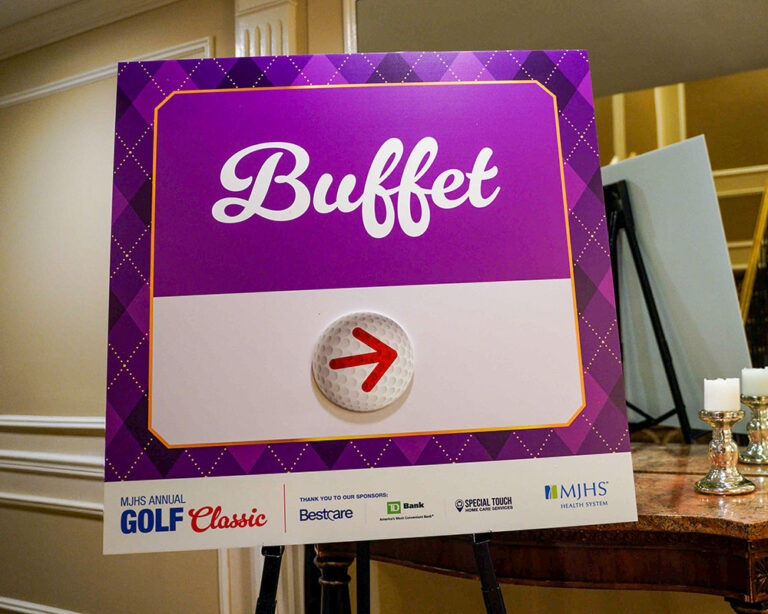 MJHS Golf Classic Buffet Sign
