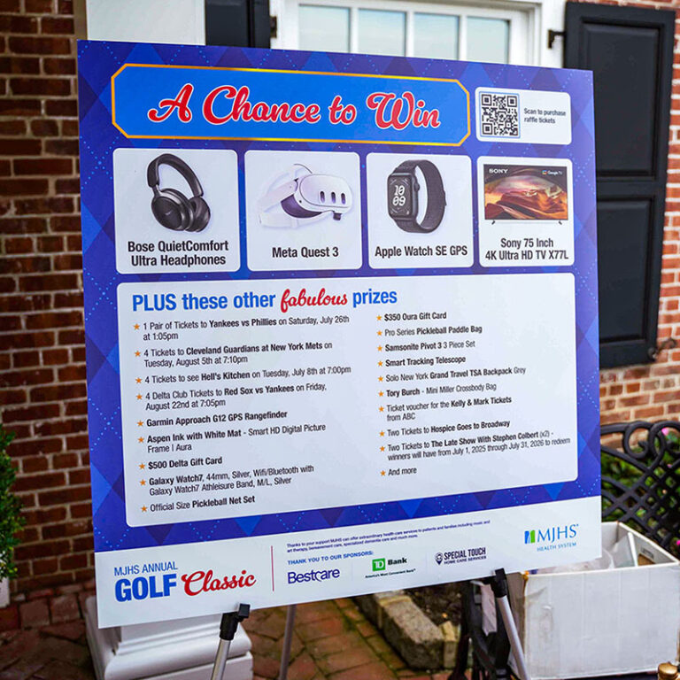 MJHS Golf Classic List of Raffle Prizes