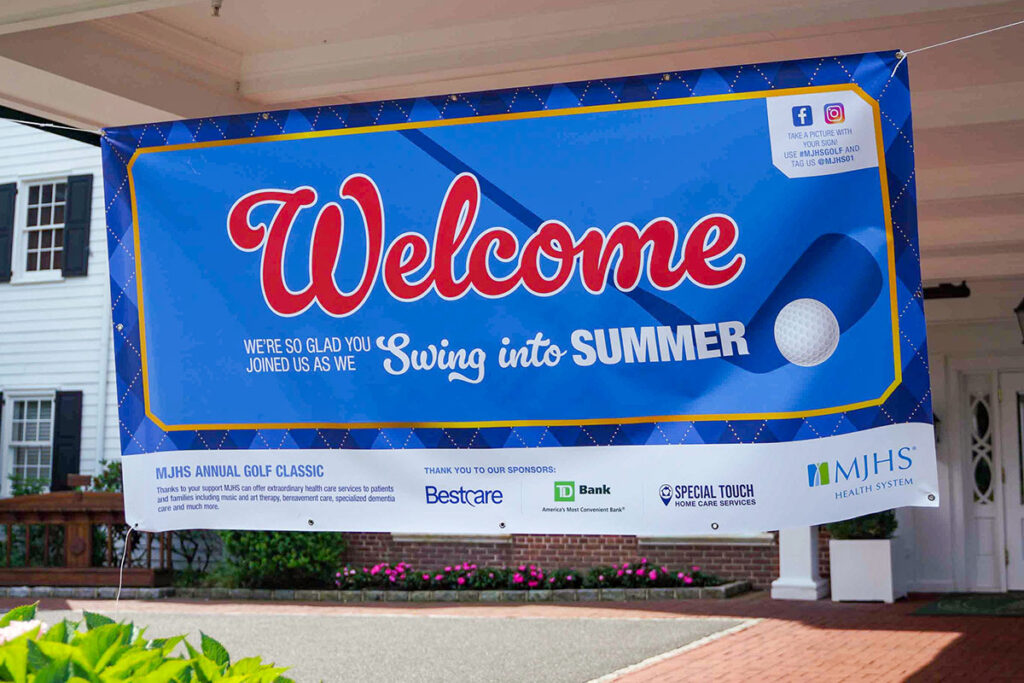 MJHS Golf Classic Welcome Banner